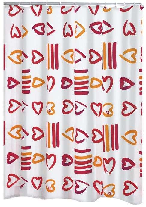 Шторка для ванной Ridder Chic Im Bad I Lovely 180х200 текстиль (423.60) фото
