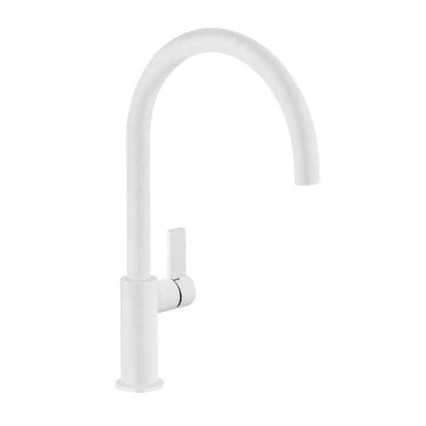 Смеситель кухонный Franke Ambient Swivel 115.0296.779, белый фото