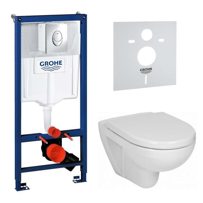 Инсталляционная система GROHE Rapid SL 3 в 1 + подвесной унитаз с крышкой Soft Close (38721J38) фото
