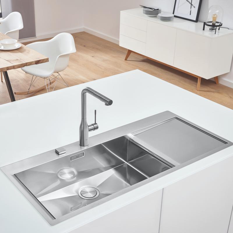 Кухонная мойка из нержавеющей стали Grohe K1000 матовая (31581SD0) фото