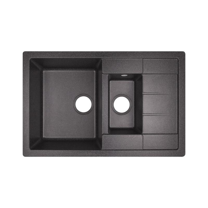 Кухонная мойка Lidz 780x495/200 BLA-03 (LIDZBLA03780495200) фото