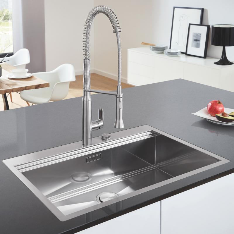 Кухонная мойка из нержавеющей стали Grohe K800 матовая (31584SD0) фото