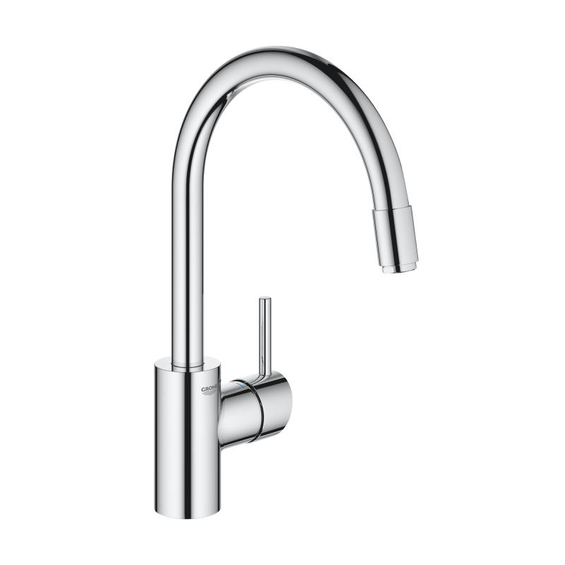 Смеситель кухонный Grohe Concetto с выдвижным изливом (32663003) фото