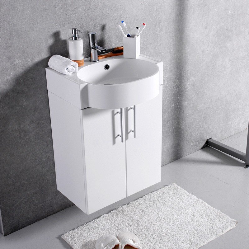 Умывальник с тумбой Fancy Marble Ibiza 50 белая (ШН-512 + 0905101) фото