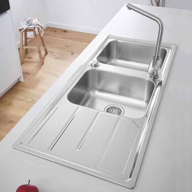 Кухонная мойка из нержавеющей стали Grohe K500 матовая (31588SD0) фото