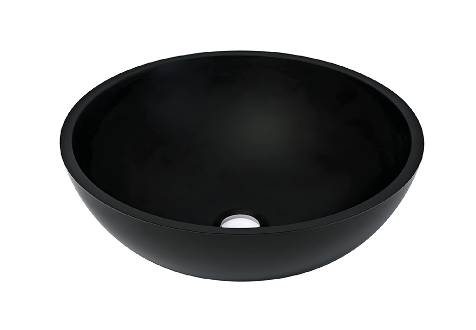 Умывальник Terranit Creete Quarzit 41.5 см Black (11153010) фото
