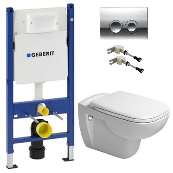 Инсталляционная система Geberit Duofix + подвесной унитаз с крышкой Soft Close (458125DC2) фото