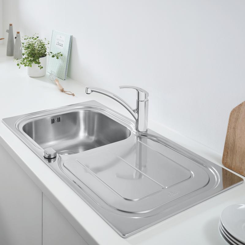 Кухонная мойка из нержавеющей стали Grohe K300 матовая (31563SD0) фото
