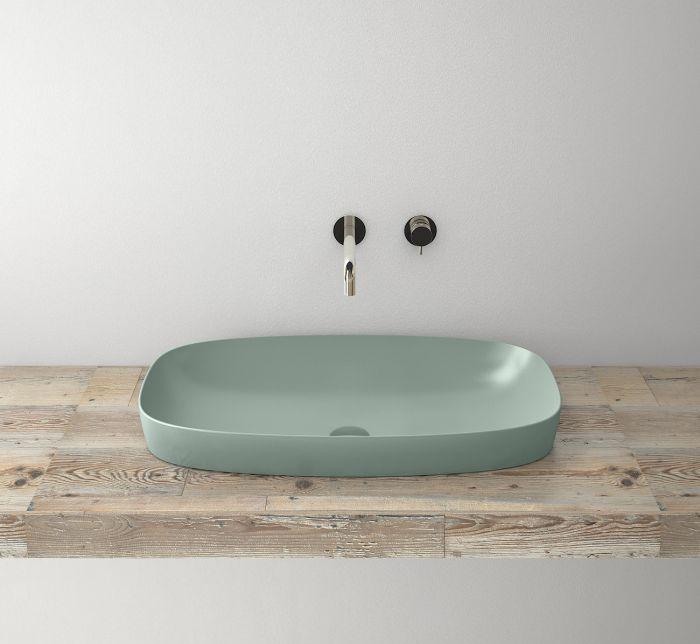 Умывальник Catalano GREEN LUX 75x40 см зеленый матовый (175AGRLXVS) фото