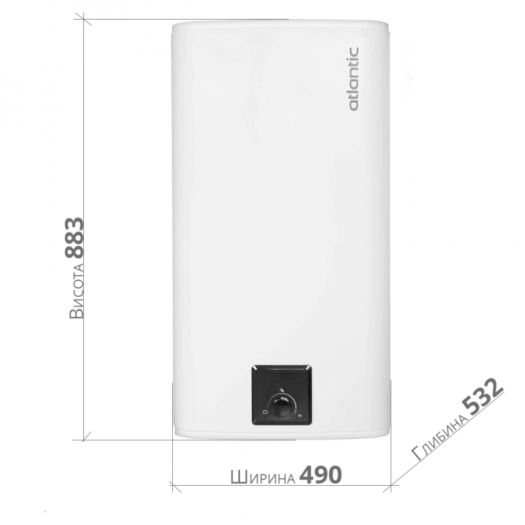 Бойлер Atlantic Steatite Cube VM 100 S4 C 1500W (861312) фото