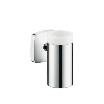 Стакан для зубных щеток Hansgrohe PuraVida хром/белый (41504000) фото