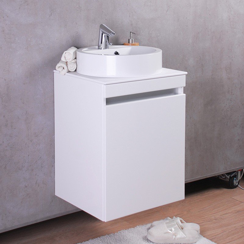 Умывальник с тумбой Fancy Marble и столешницей Sheldon 500 белая (Sheldon 50 + 0804101) фото
