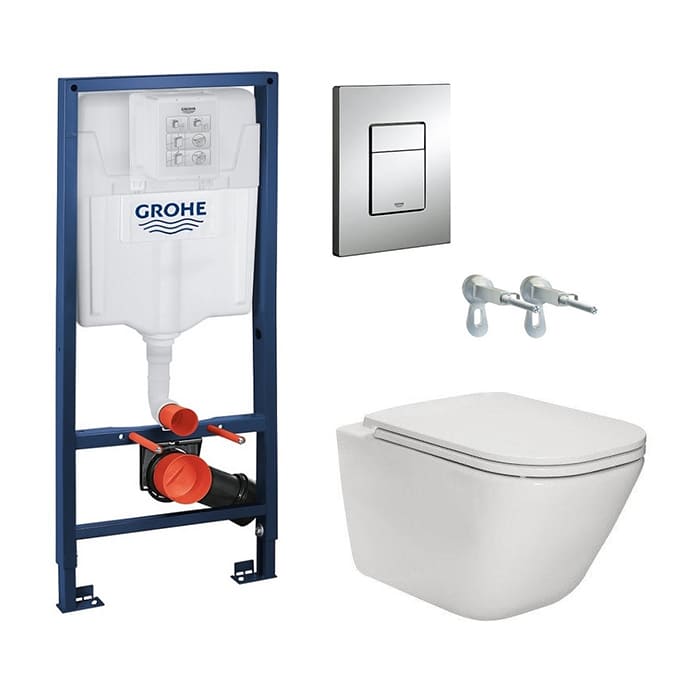 Комплект инсталляция с унитазом Grohe Rapid SL (38772001) + Roca Gap Soft Close (A34H470000) фото
