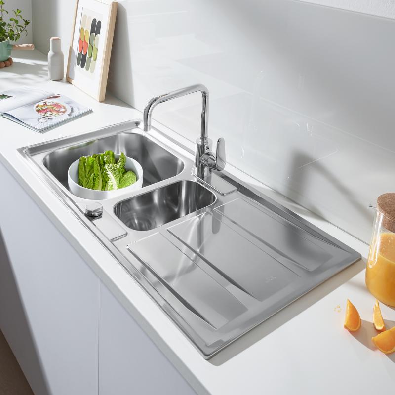 Кухонная мойка из нержавеющей стали Grohe K400 матовая (31567SD0) фото
