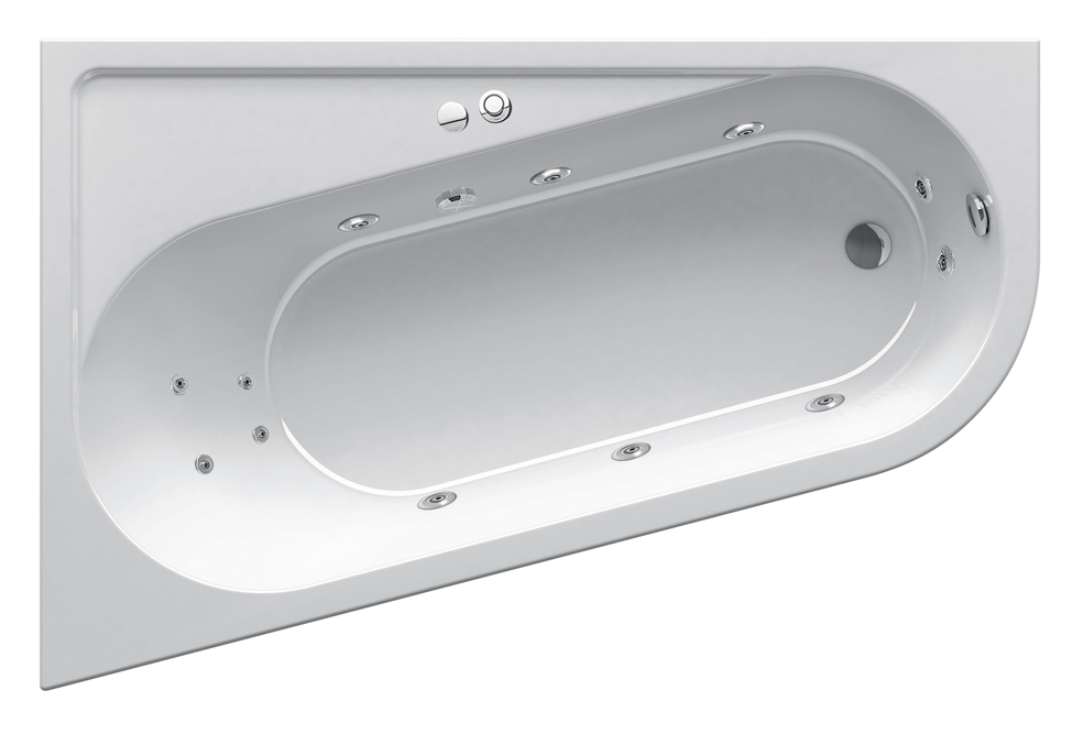 Гидромассажная ванна Ванна Chrome L 160x105 Relax Base (GMSR1358) фото