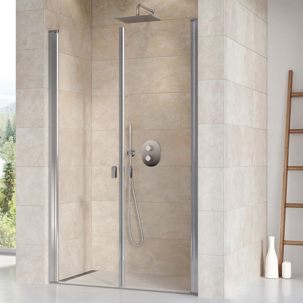 Душевые двери Ravak Chrome 120 см CSDL2-120 полированный алюминий+transparent фото