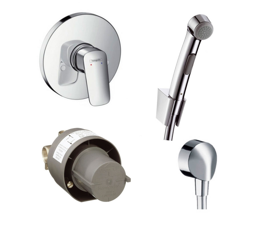 Набор с гигиеническим душем Hansgrohe (32129111) фото