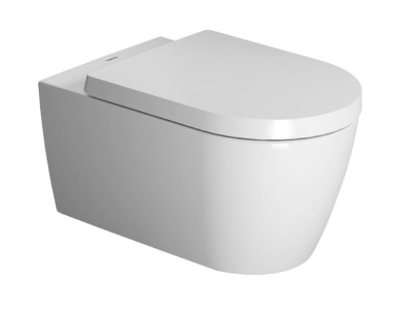Унитаз подвесной Duravit Me by Starck Rimless горизонтальный выпуск (2529090000) фото