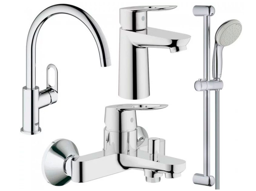 Набор смесителей для ванной Grohe BauLoop (123225K) фото