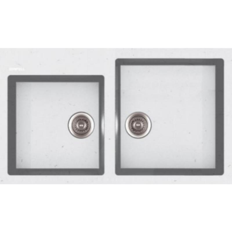 Кухонная мойка Apell Pietra Plus белая (PTPL1002GW) фото