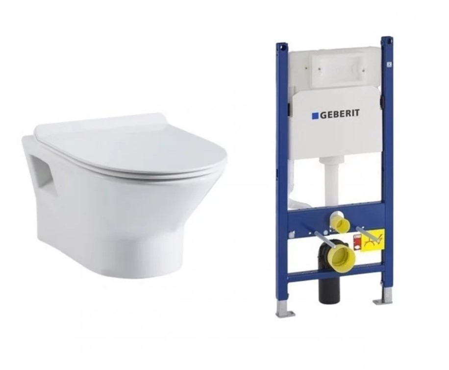 Комплект инсталляции Geberit 3в1 + унитаз Villeroy&Boch Omnia Architectura DirectFlush + сиденье (458.126.00.1+5685HR01) фото
