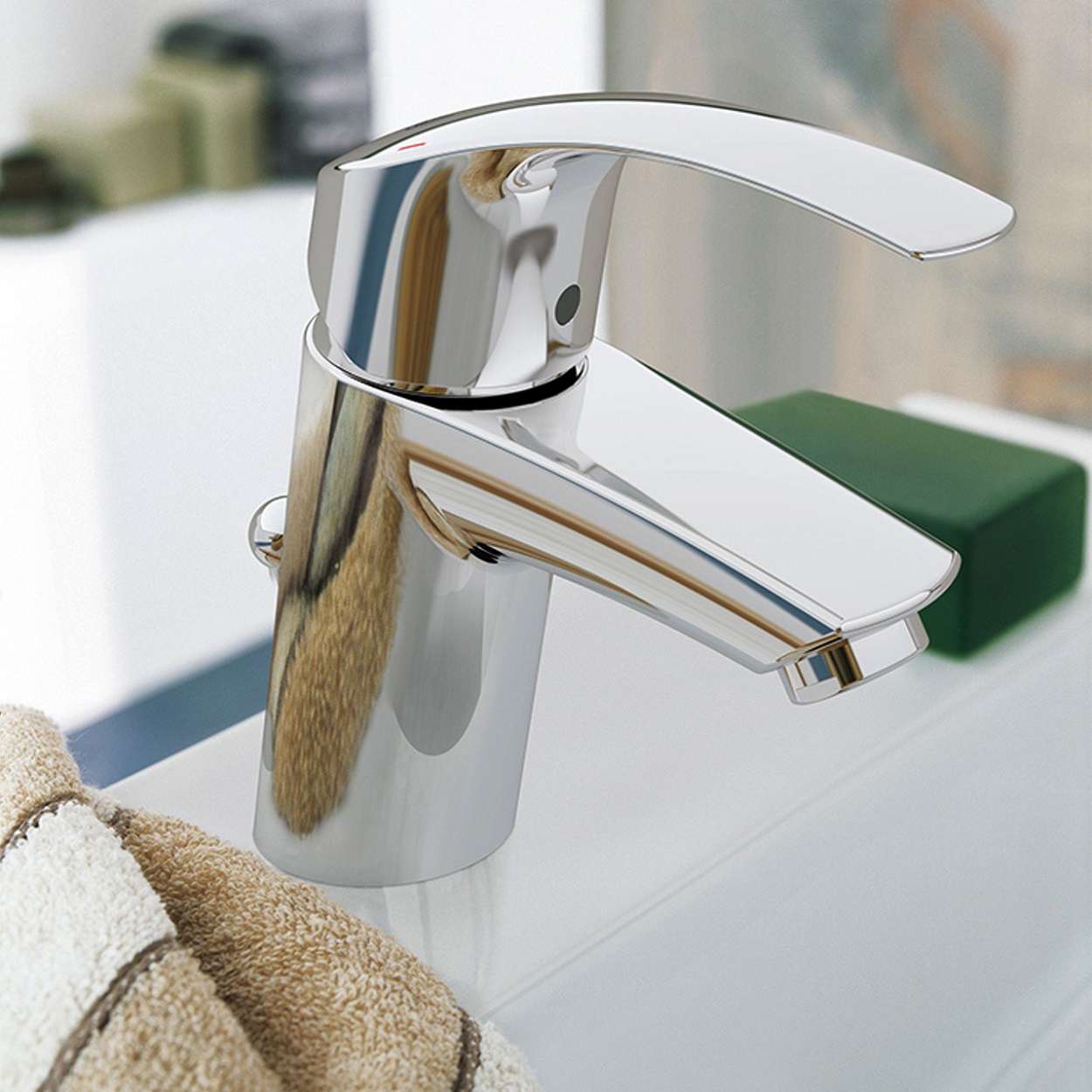 Смеситель для умывальника Grohe Eurosmart без донного клапана (23324001) фото