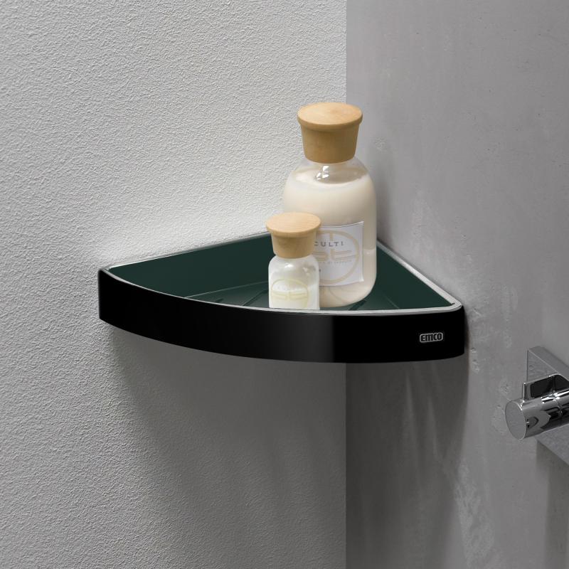 Мыльница Emco Loft black угловая (0545 133 03) фото