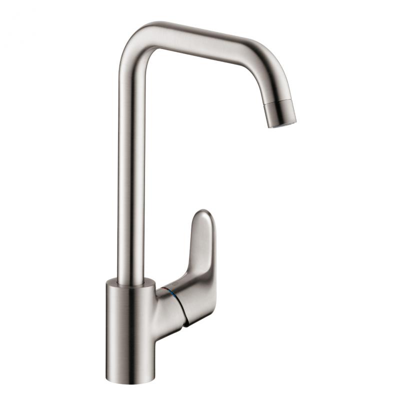 Смеситель кухонный Hansgrohe Focus сталь (31820800) фото