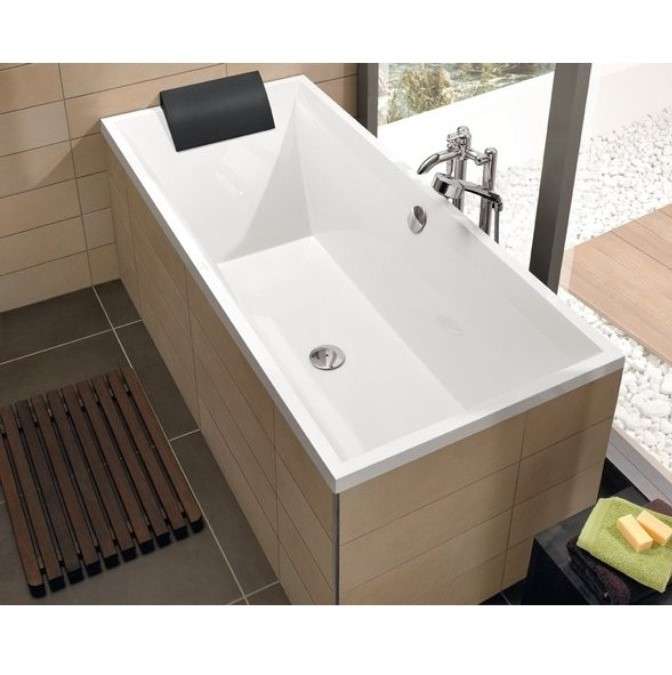 Ванна акриловая Villeroy&Boch Squaro Slim 180х80 прямоугольная + ножки (UBQ180SQS2V-01) фото