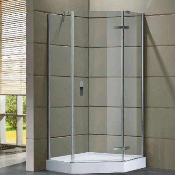 Душевая кабина Eger Stefani 100х100 см + скребок для ухода (599-535-100/1+599-535/3+555-SP01) фото