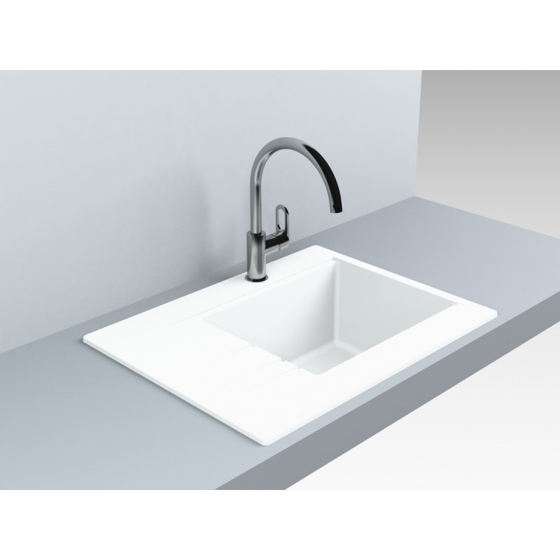 Кухонная мойка  MIRAGGIO Bodrum 650 White   (00206702) фото