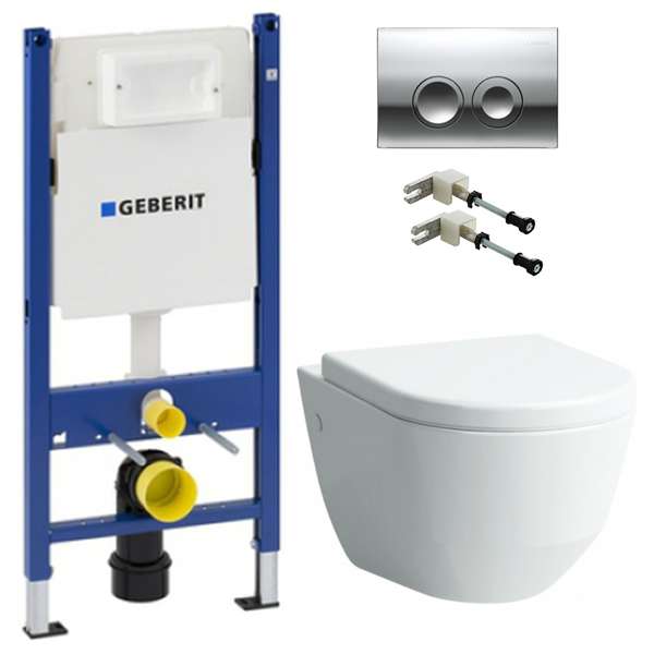 Инсталляционная система Geberit 458.126.00.1 + подвесной унитаз с крышкой Soft Close (458125H86) фото