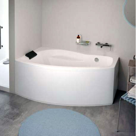 Ванна акриловая Pool Spa Nicole 160x80 асимметричная левая + ножки (PWAOE10ZN000000) фото