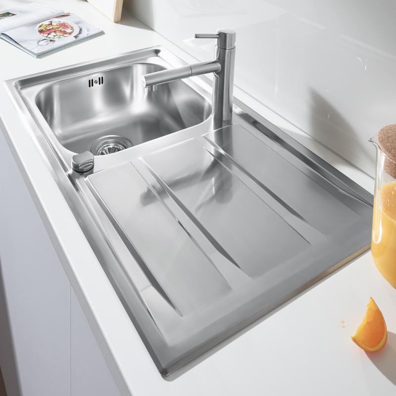 Кухонная мойка из нержавеющей стали Grohe K400+ матовая (31568SD0) фото