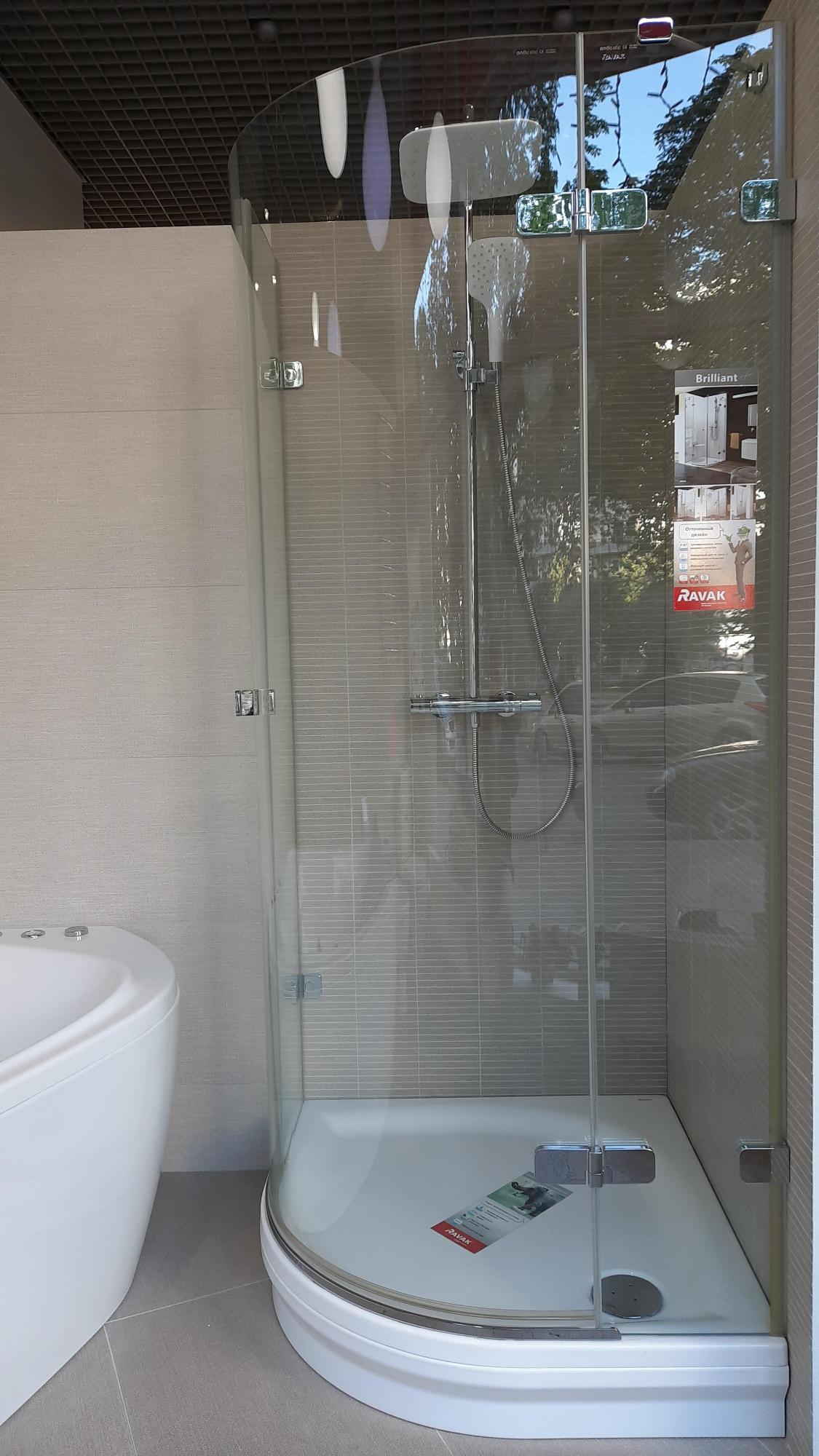 Комплект душевой кабины Ravak Brilliant BSKK3-90 R с держателем (SLN000033) фото