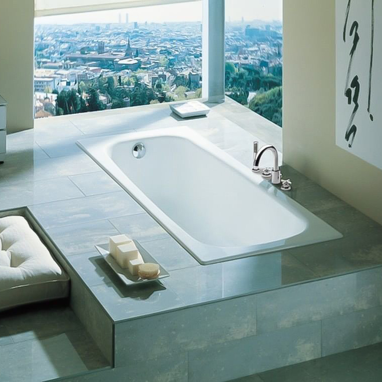 Ванна чугунная Roca Continental 150x70 прямоугольная + ножки (A21291300R+A150412330) фото