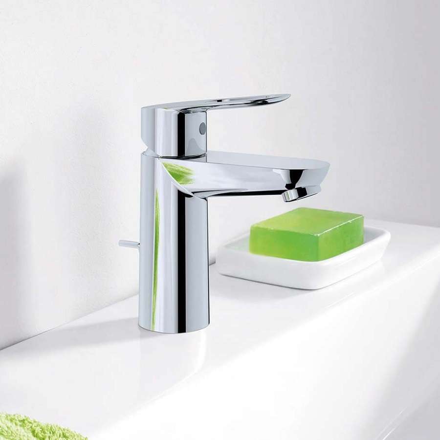 Смеситель для умывальника Grohe Bau Loop сливной гарнитур 1 1/4"(23335000) фото