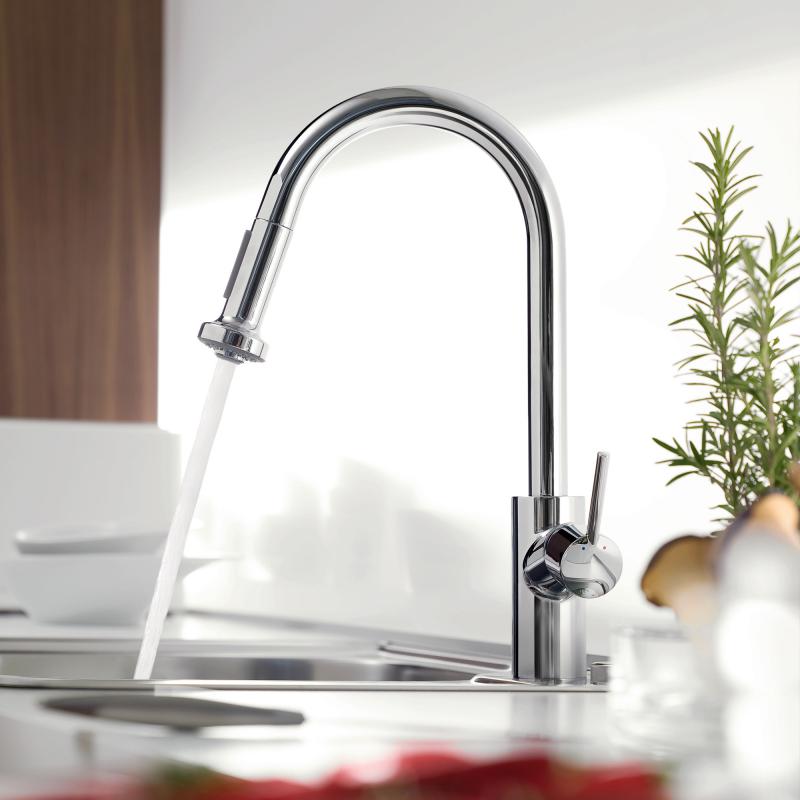 Кухонный смеситель Hansgrohe Talis M52 220 (73863000) фото