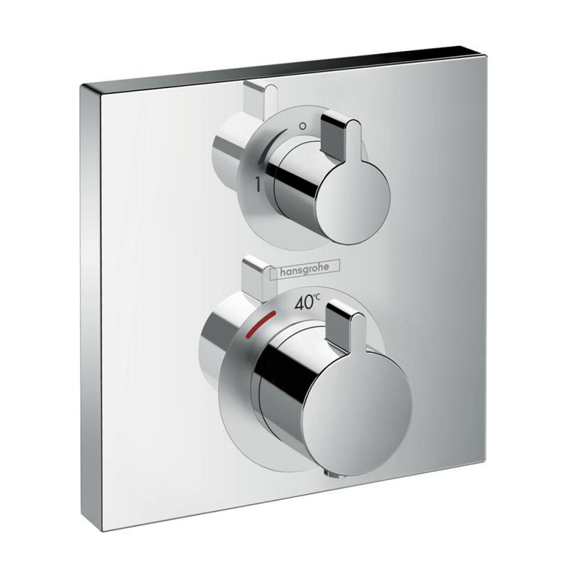 Смеситель для душа скрытого монтажа Hansgrohe Ecostat Square термостатический (15712000) фото