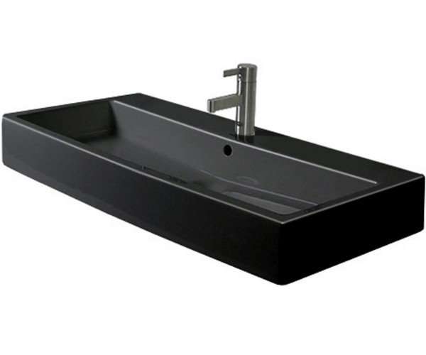 Умывальник Duravit Vero 100 см черный (0454100800) фото