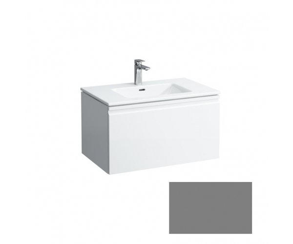 Тумба Laufen Pro S 80 см с раковиной, серый графит (H8609634801041) фото