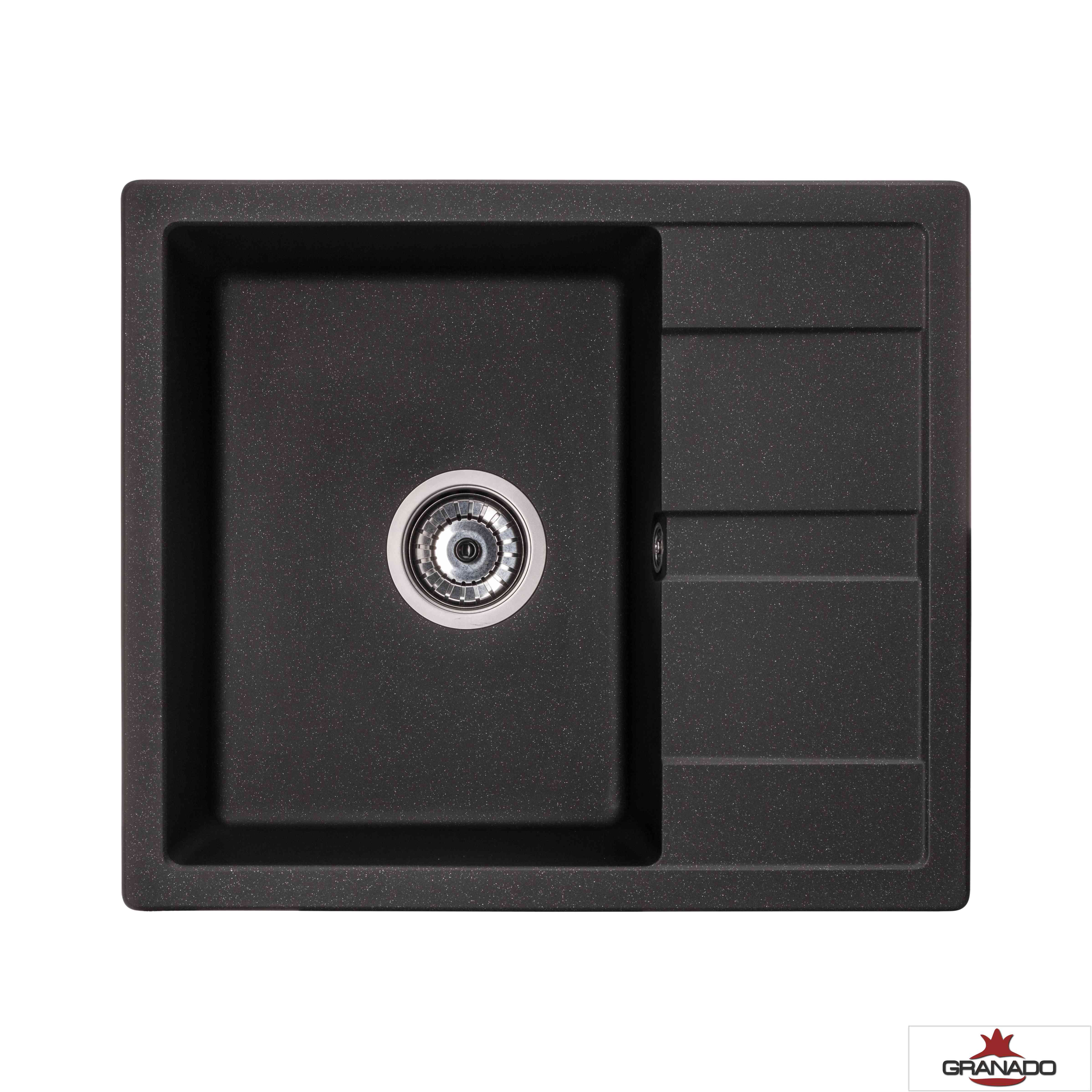 Кухонная мойка GRANADO MADRID black shine (1601) фото
