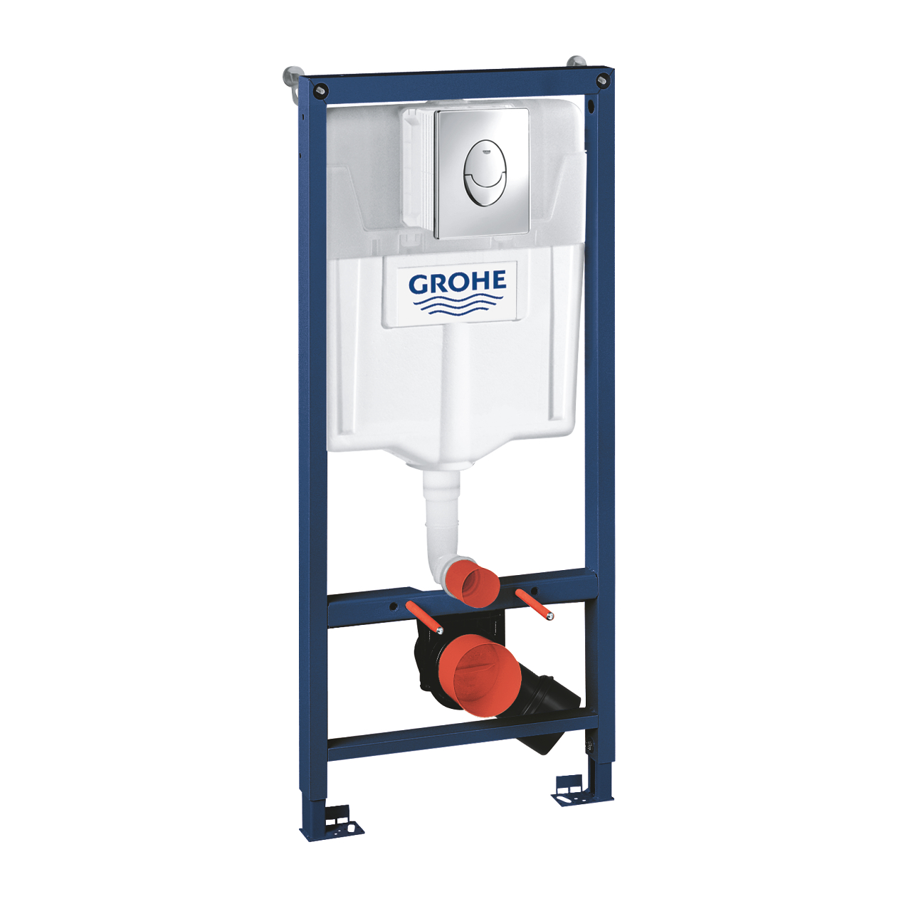 Инсталляция для унитаза Grohe Rapid SL хромированная кнопка (38721001)