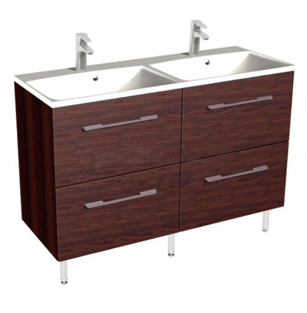 Умывальник с тумбой Fancy Marble Cuba 120 белая (ШН-Am1200D + 0712201) фото