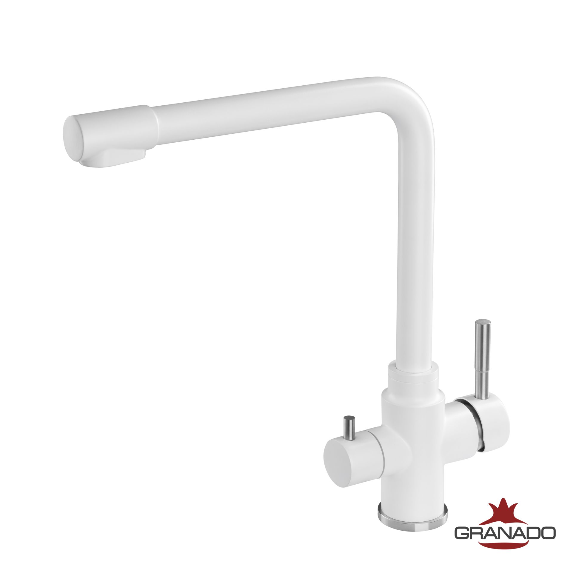 Смеситель кухонный GRANADO BADALONA white (gz0405) фото