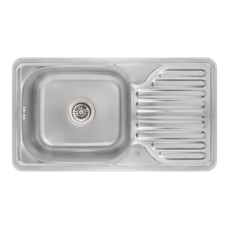 Кухонная мойка Lidz 7642 Micro Decor 0,8 мм (LIDZ764208MICDEC) фото
