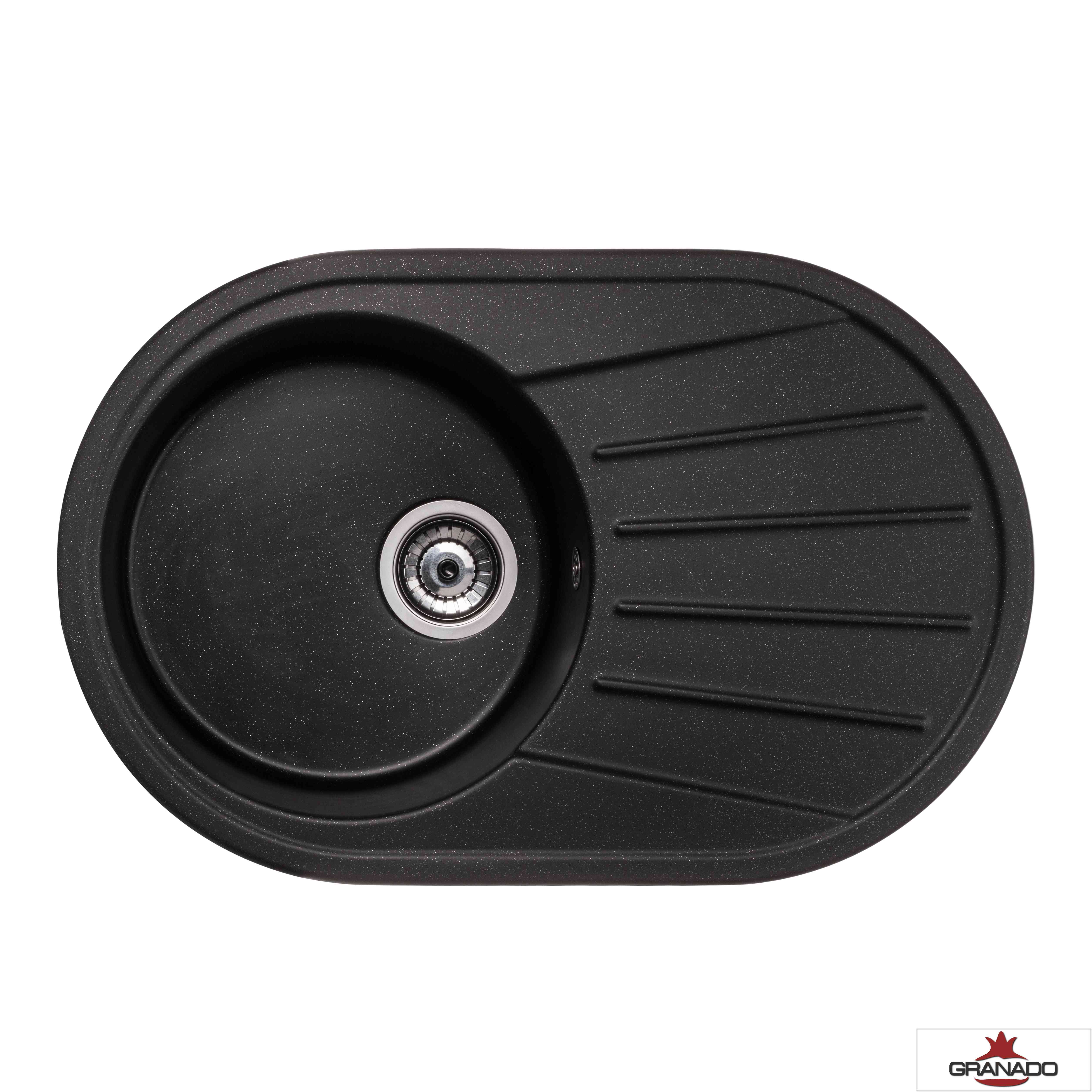 Кухонная мойка GRANADO MURCIA black shine (1701) фото