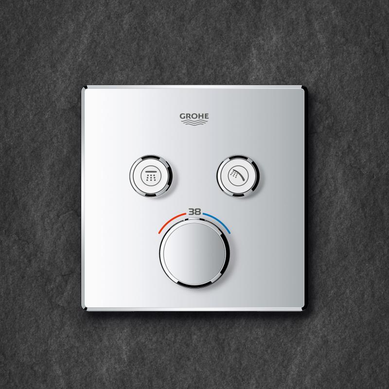 Наружная часть смесителя для душа Grohe Grohtherm SmartControl термостатическая (29124000) фото