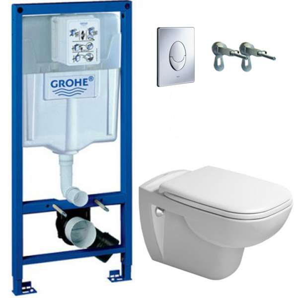 Инсталляционная система Grohe 38721001 + подвесной унитаз с крышкой Soft Close (38722535) фото