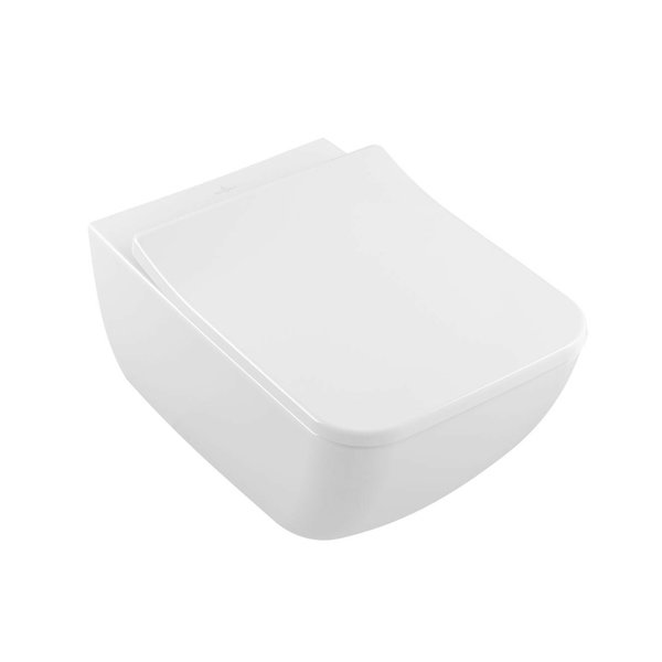 Унитаз подвесной Villeroy&Boch Verity Line безободковый + сиденье Duroplast Soft Close (4615R001+8M20S101) фото